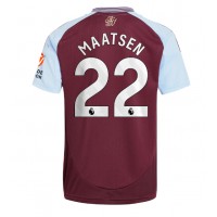 Dres Aston Villa Ian Maatsen #22 Domáci 2024-25 Krátky Rukáv